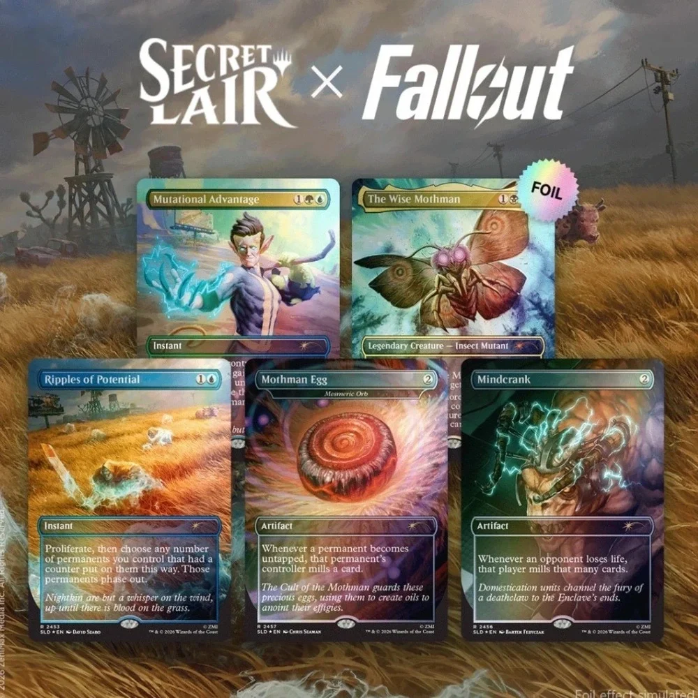 Magic The Gathering Secret Lair x Fallout Rad Traditional Foil Edition NEW